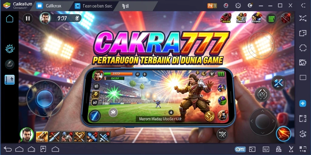 Tangkapan layar dari gameplay epic CAKRA777 menunjukkan aksi pertarungan yang intens.