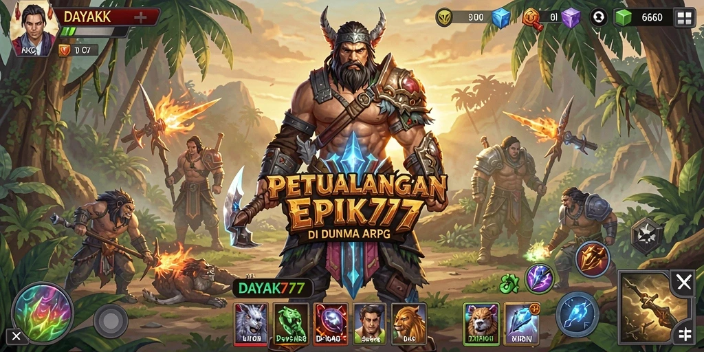 Tangkapan layar DAYAK777 menampilkan aksi seru dalam petualangan ARPG yang menakjubkan.