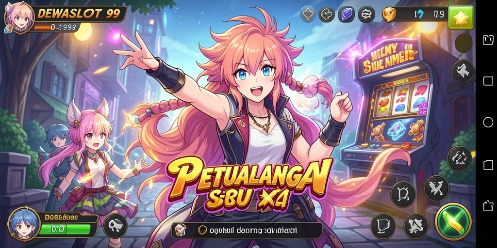 Gameplay seru DEWASLOT99 dengan karakter anime dan petualangan menarik.