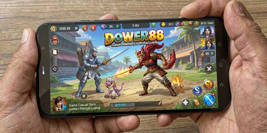 Screenshot gameplay DOWER88, menunjukkan keseruan bermain di waktu santai.
