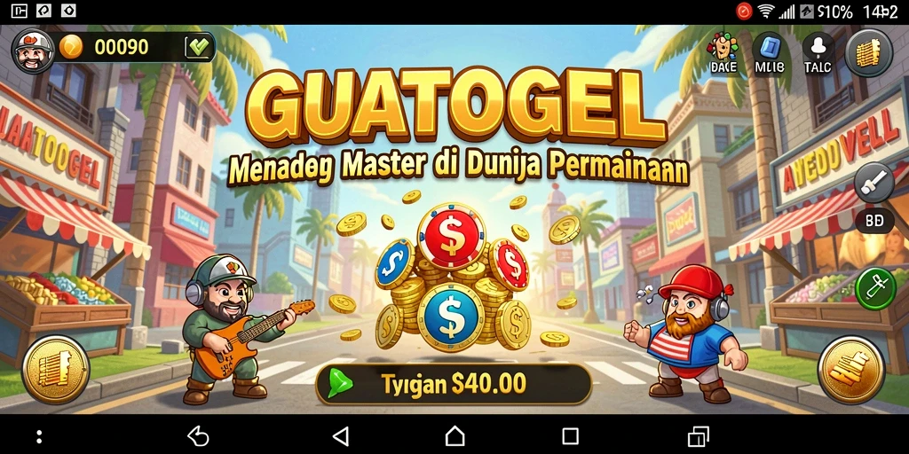 Screenshot gameplay GUATOGEL yang menampilkan tantangan Tycoon.