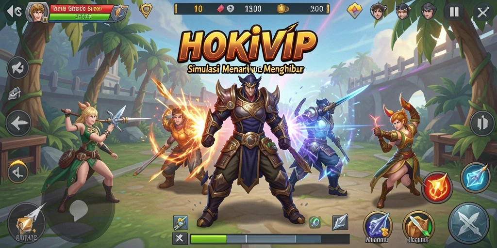Tangkapan layar utama HOKIVIP menunjukkan gameplay Simulation yang menarik.