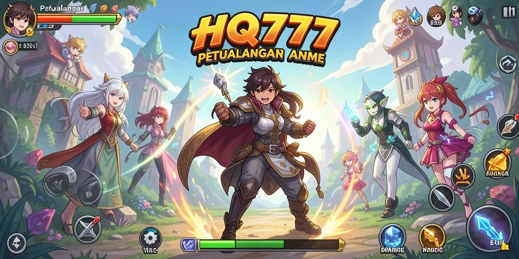 Gameplay seru di dunia Anime yang penuh warna dan karakter ikonik.