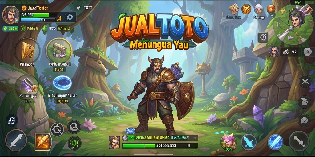 Tampilan gameplay RPG yang mendebarkan di JUALTOTO.