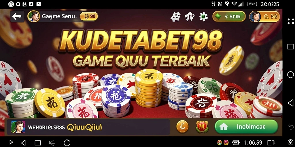Screenshot gameplay QiuQiu KUDETABET98 yang menarik dan seru.
