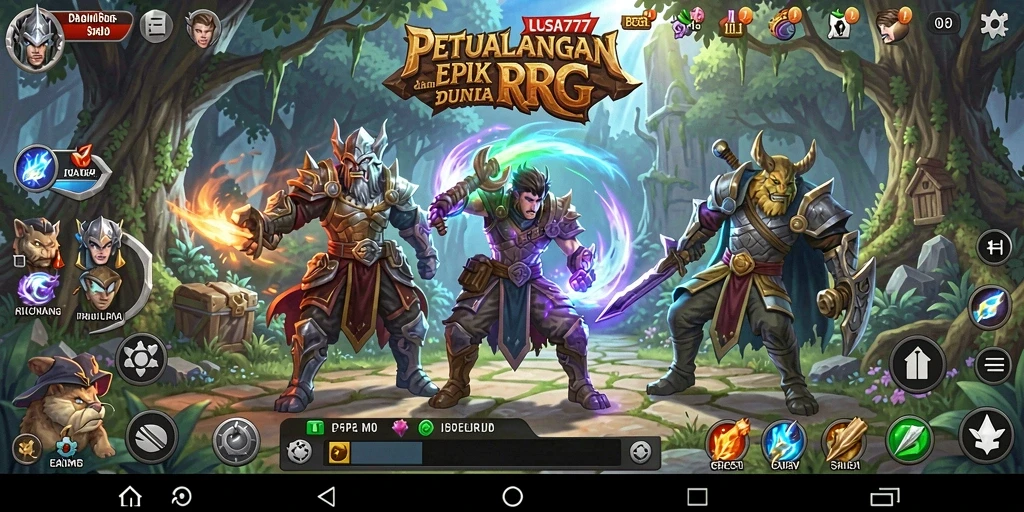Tampilan gameplay LUSA777 yang menawan dan penuh aksi RPG.
