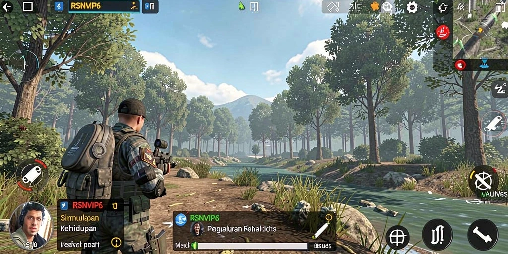Gameplay RSNVIP6 yang menarik dan interaktif dalam simulasi kehidupan.