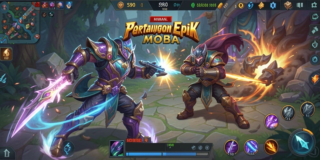 Gameplay S80 menampilkan pertarungan seru dalam arena MOBA.