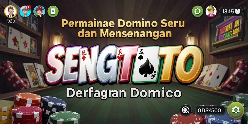 Screenshot menunjukkan gameplay seru dalam permainan Domino.