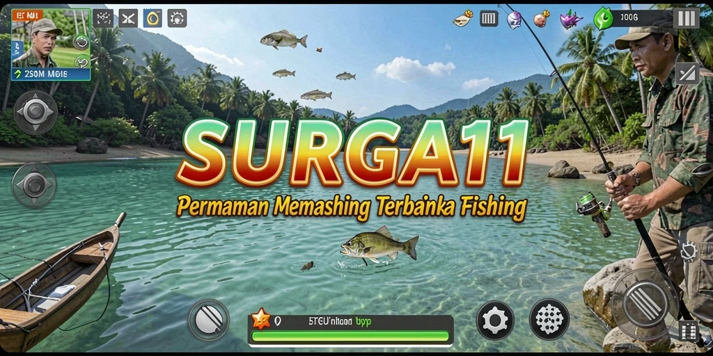 Tangkapan ikan epik dalam gameplay SURGA11 yang seru.