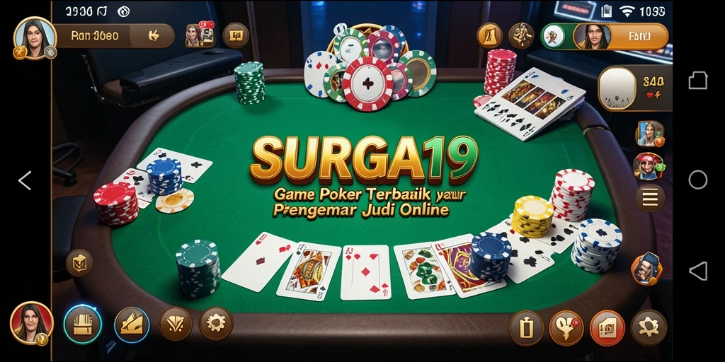 Tampilan gameplay yang mendebarkan di SURGA19 dengan pemain aktif.