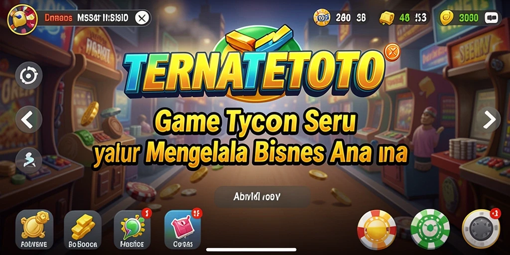 Tangkapan layar utama TERNATETOTO menampilkan pemain mengelola bisnis Tycoon.