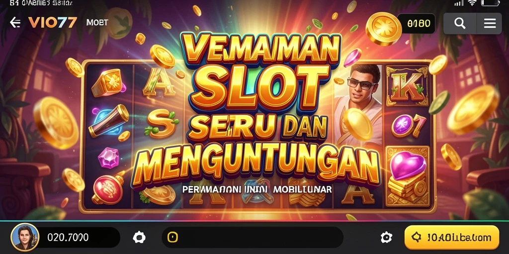 Screenshot gameplay VIO77 menampilkan mesin slot yang menarik.